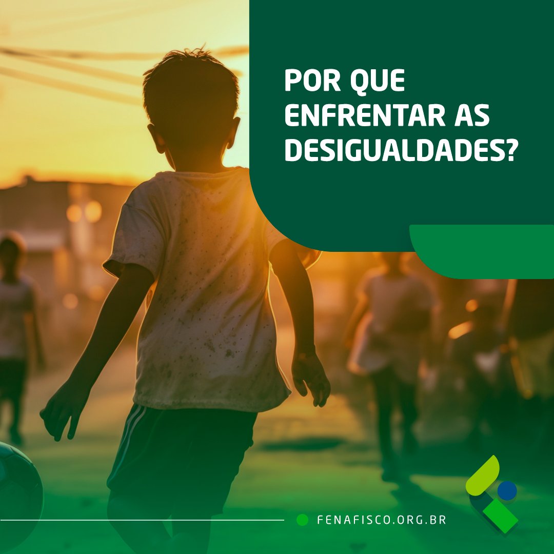 Fenafisco's tweet image. No Brasil, as desigualdades atingem patamares alarmantes, é inaceitável que os mais vulneráveis sofram sempre o impacto mais duro das crises econômicas.