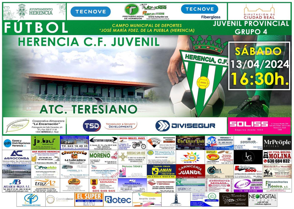 💚!Tarde completa en el Fdez de la Puebla!💚
El sábado nuestros dos equipos lucharán por conseguir la victoria y sumar de cara a su principal objetivo.
Os esperamos a todos!
#apostamosporlonuestro