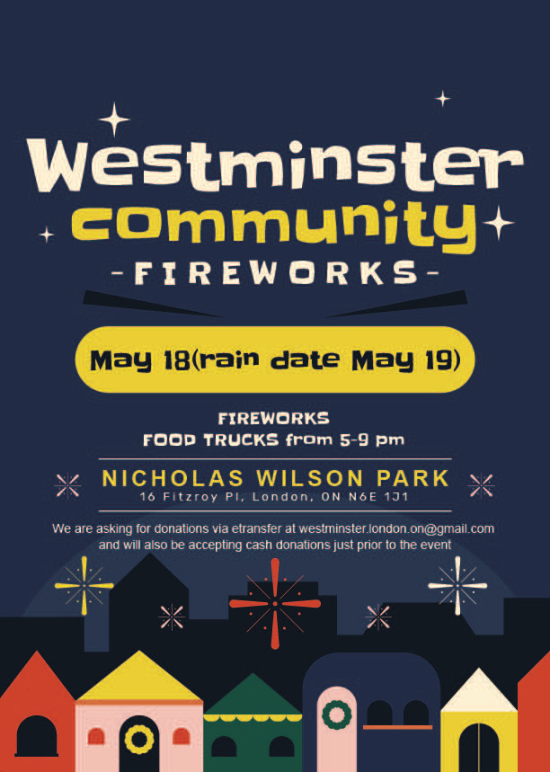 It's baaaaaaack!!!  Mark your calendar for the Westminster Community Fireworks!