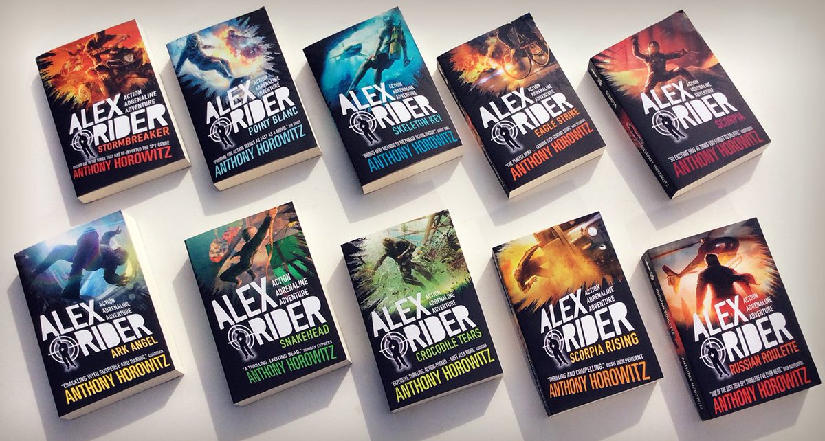 Perfect for reluctant readers; Anthony Horowitz's young Bond, ALEX RIDER - is back on streaming services for a third series of television. Revisit or discover iconic stories like Stormbreaker, Point Blanc, Skeleton Key and more that deliver all the thrills of the spy genre.