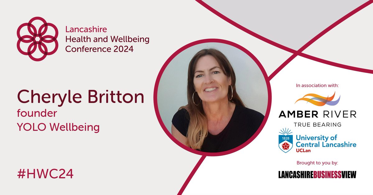 Cheryle Britton, founder of YOLO Wellbeing, will be speaking at the Health and Wellbeing Conference.💆‍♀️ Since launching the business in 2019 Cheryle, YOLO Wellbeing have supported over 6,500 businesses. Book your place lancashirebusinessview.co.uk/lancashire-bus… #HWC24 @AmberRiverGroup @UCLan