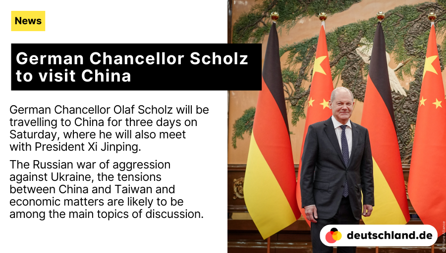 +++ German Chancellor Scholz to visit #China 🇩🇪 Here you will find the most important information on Germany's #foreignpolicy and international relations. 👉 spkl.io/601040pRC #NewsDE #Germany