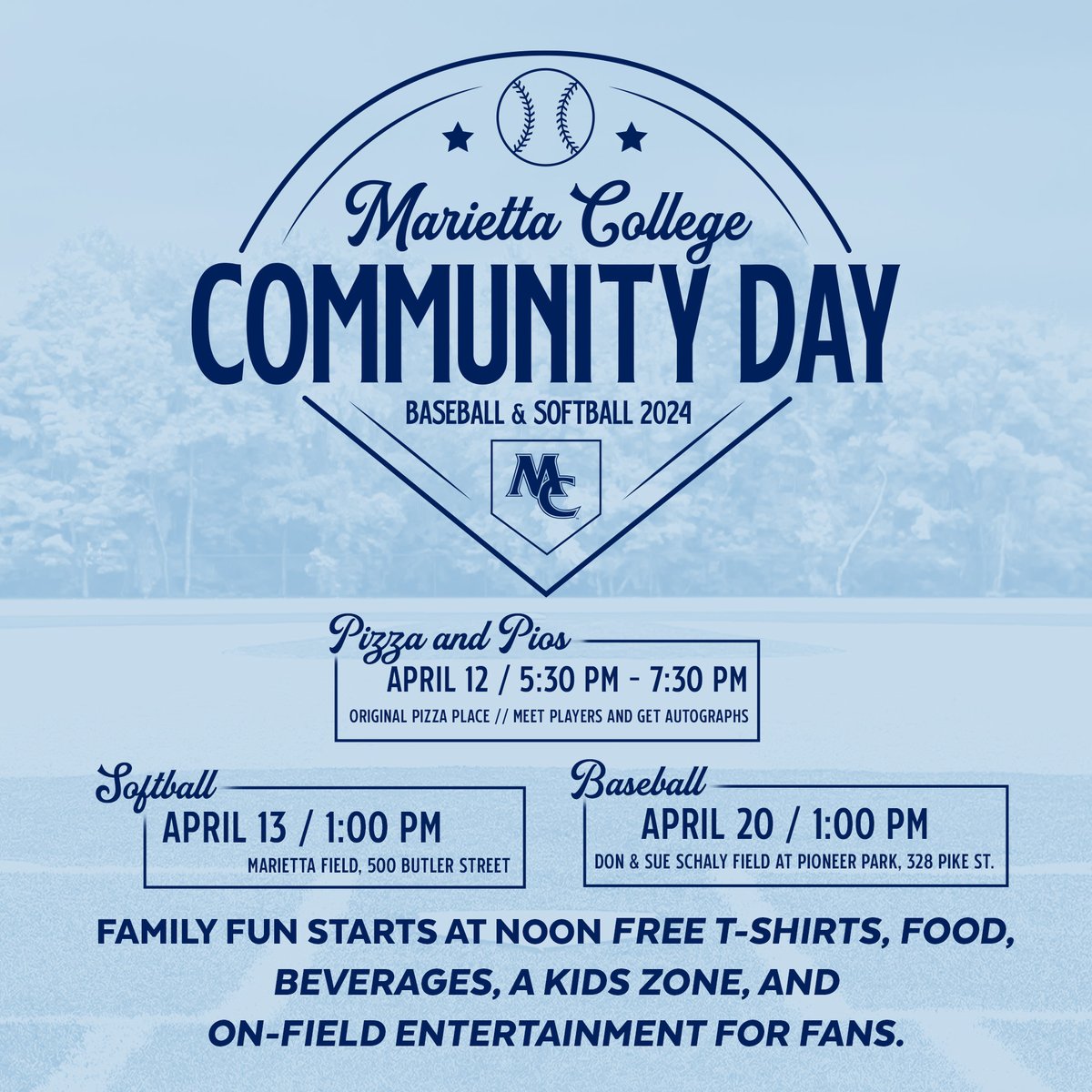 Community kicks off at <a href="/MariettaCollege/">Marietta College</a> on Wednesday, April 10 with Munchies Food Truck on Christy Mall from 11:30AM to 1:30PM. 

Employees - Don't forget to wear your #CommunityDay2024 t-shirts on Friday and send me your office pic!