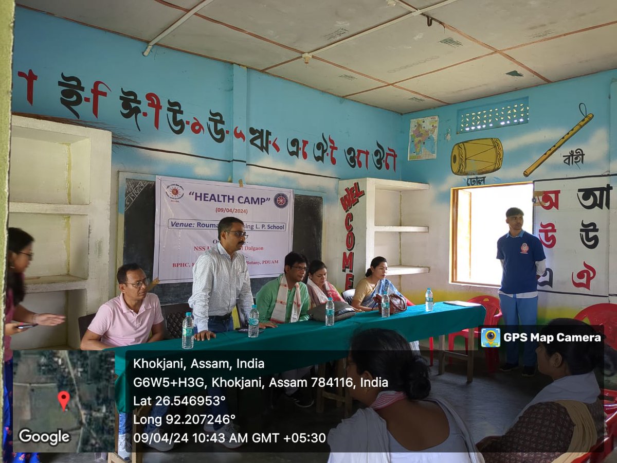 PduamNss's tweet photo. A Health Camp was organized on 09/04/2024 in the adopted school of NSS Unit of our college. The programme was supported by BPHC Kharupetia. NSS Volunteers were actively involved for Shramdaan. https://t.co/zwUajXr88H