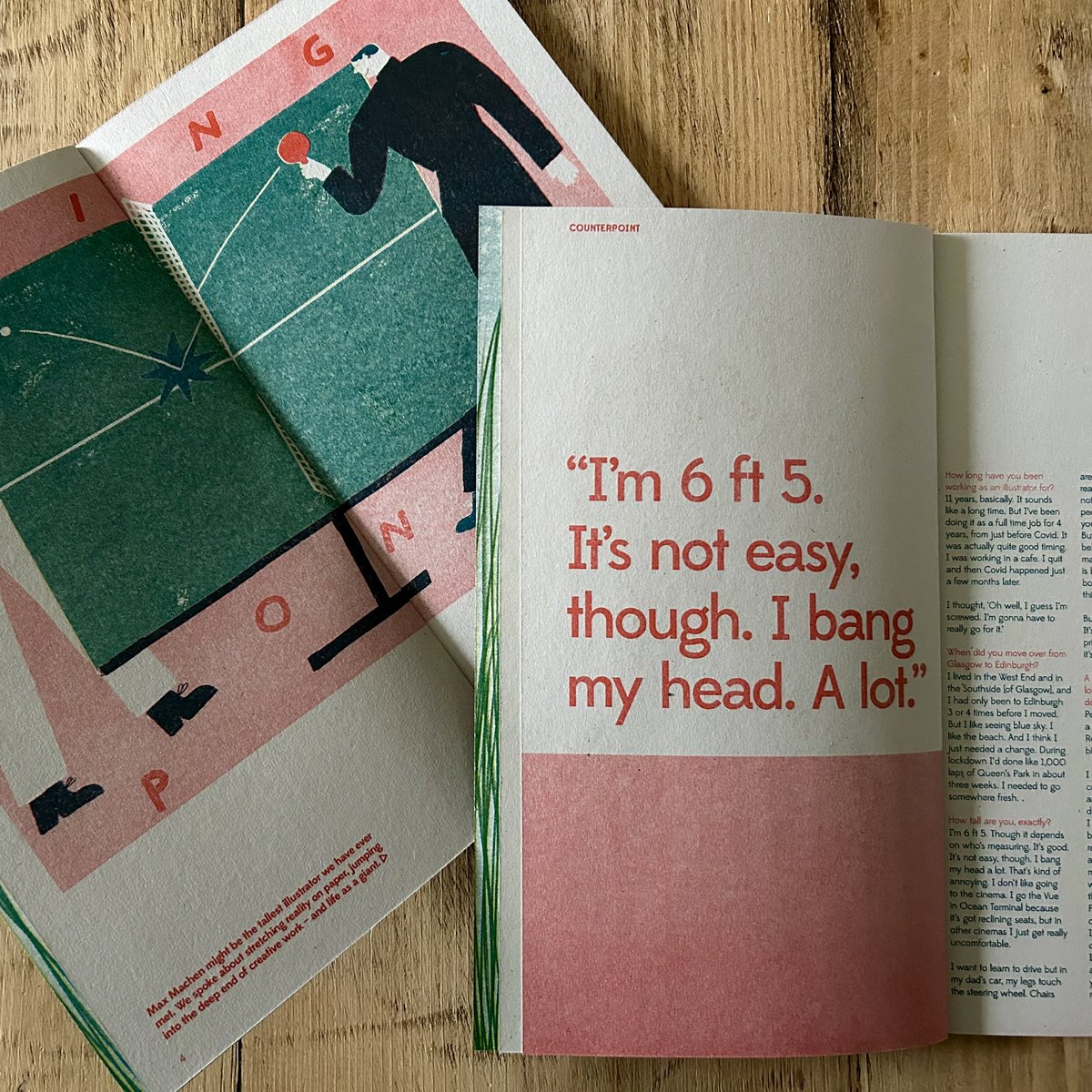 For our Long issue, we spoke to Max Machen about long life. There’s still a few copies of this one left, so if you’d like one, head to counterpointmag.co.uk