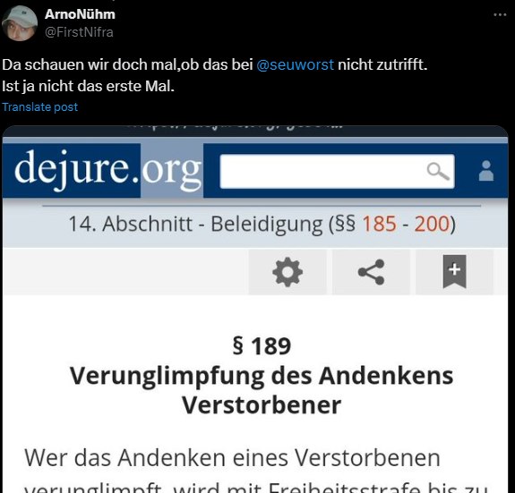 seuworst's tweet photo. Ich kann die Anzeige kaum erwarten und zittere bereits vor lauter Angst an meiner Dresdner Adresse.🤣🤣🤣
Dieses hirnentkernte Pack ist so unwert und dumm. Es ist einfach herrlich.
#hetzlichendank https://t.co/JVXruDvGfM
