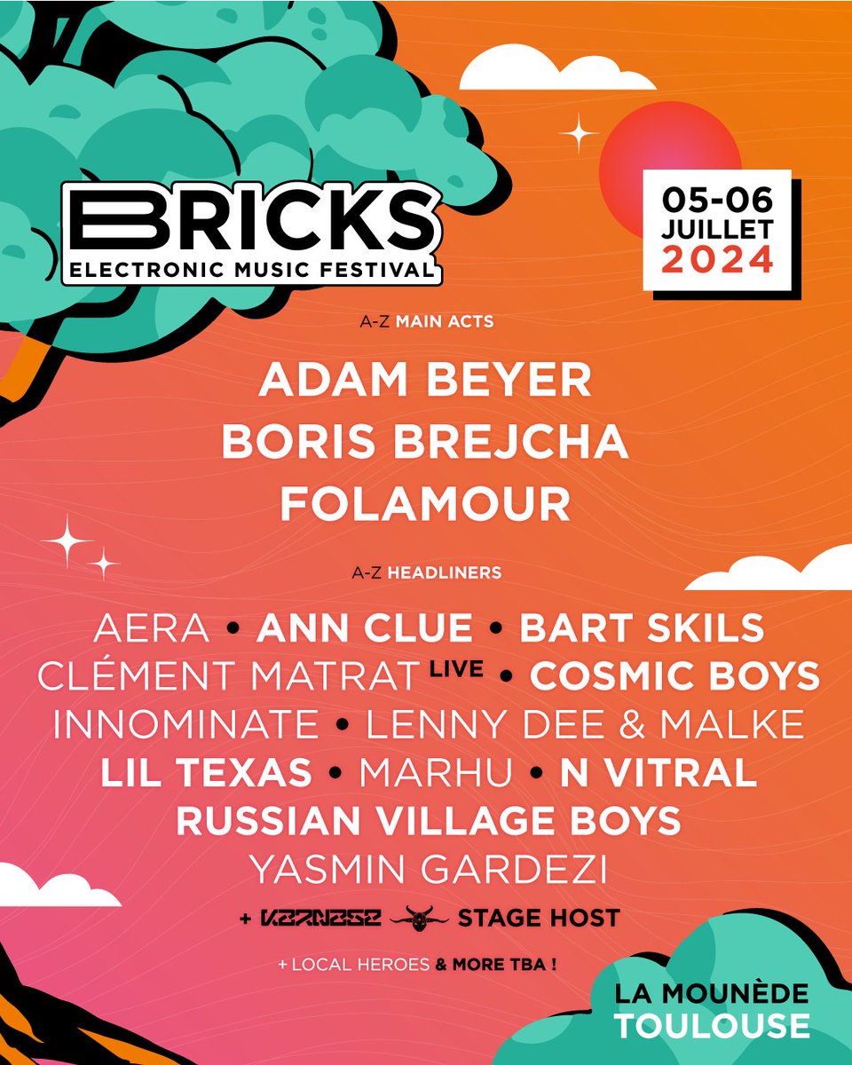 Coming back to Toulouse 🇫🇷 this year 😍 For the Bricks Electronic Music Festival See you there! 🥰🔥 Tickets 🎫 shotgun.live/festivals/bric… _ #bricks #festival #toulouse #france #joker