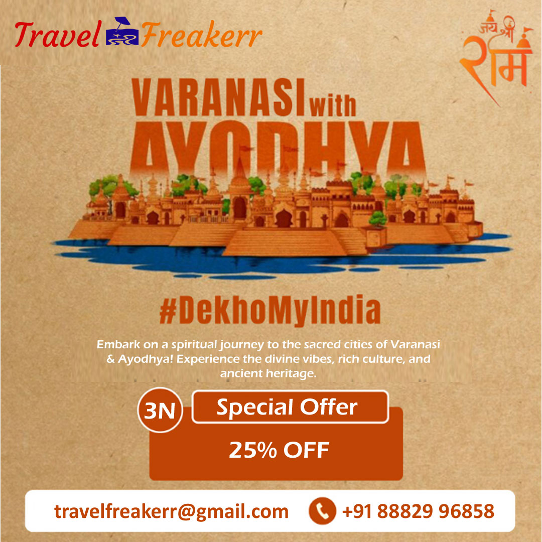 Embark on a spiritual journey to the sacred cities of Varanasi & Ayodhya! Experience the divine vibes, rich culture, and ancient heritage #Varanasi #Ayodhya #SpiritualJourney #SacredPlaces #HeritageTour #CultureExploration #IndiaTravel #DivineExperience #ExploreFaith