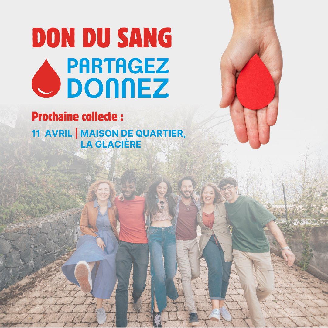 🩸Devenez de supers héros et super héroïnes en donnant votre sang ! 🦸‍♂🦸‍♀ 📍 Demain, une collecte est organisée à la Maison de quartier de La Glacière. Un don du sang, c'est 1 heure de notre temps pour 3 vies sauvées ! ❤️‍🩹 Réservez votre créneau 👉 dondesang.efs.sante.fr/trouver-une-co…