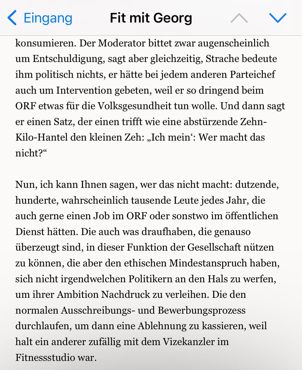 Das hat der „Fit mit Georg“-⁦@georg_renner⁩ Recht.