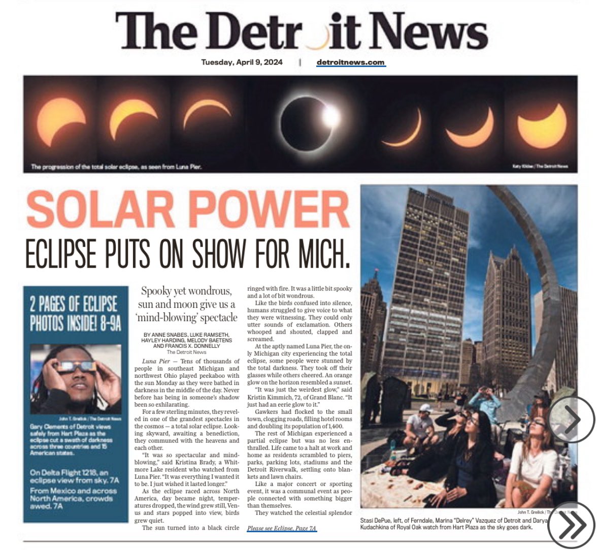 bykaleahall's tweet image. Check out our super cool front page today. Everyone go get a copy for your time capsules!