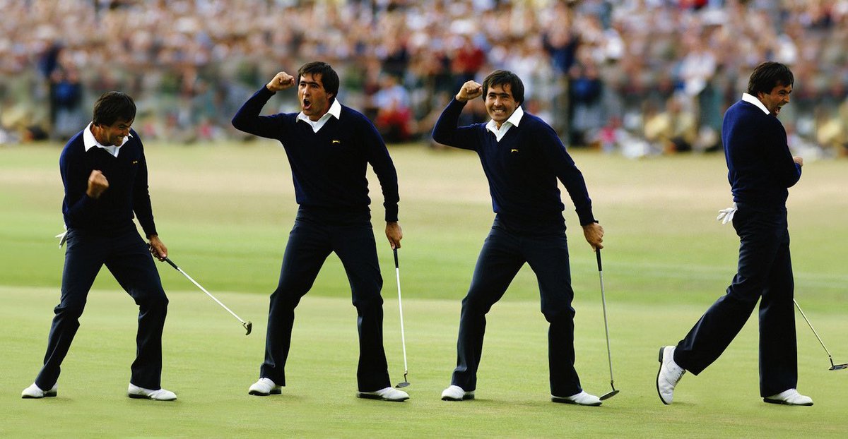 Happy birthday to one of my life and golfing hero’s! We miss you Seve. 🙏 I was lucky enough to witness this moment in 1984 from the 18th stand at St Andrews. Amazing golfer! 🏌️‍♂️ ⛳️ #severianoballesteros #golf