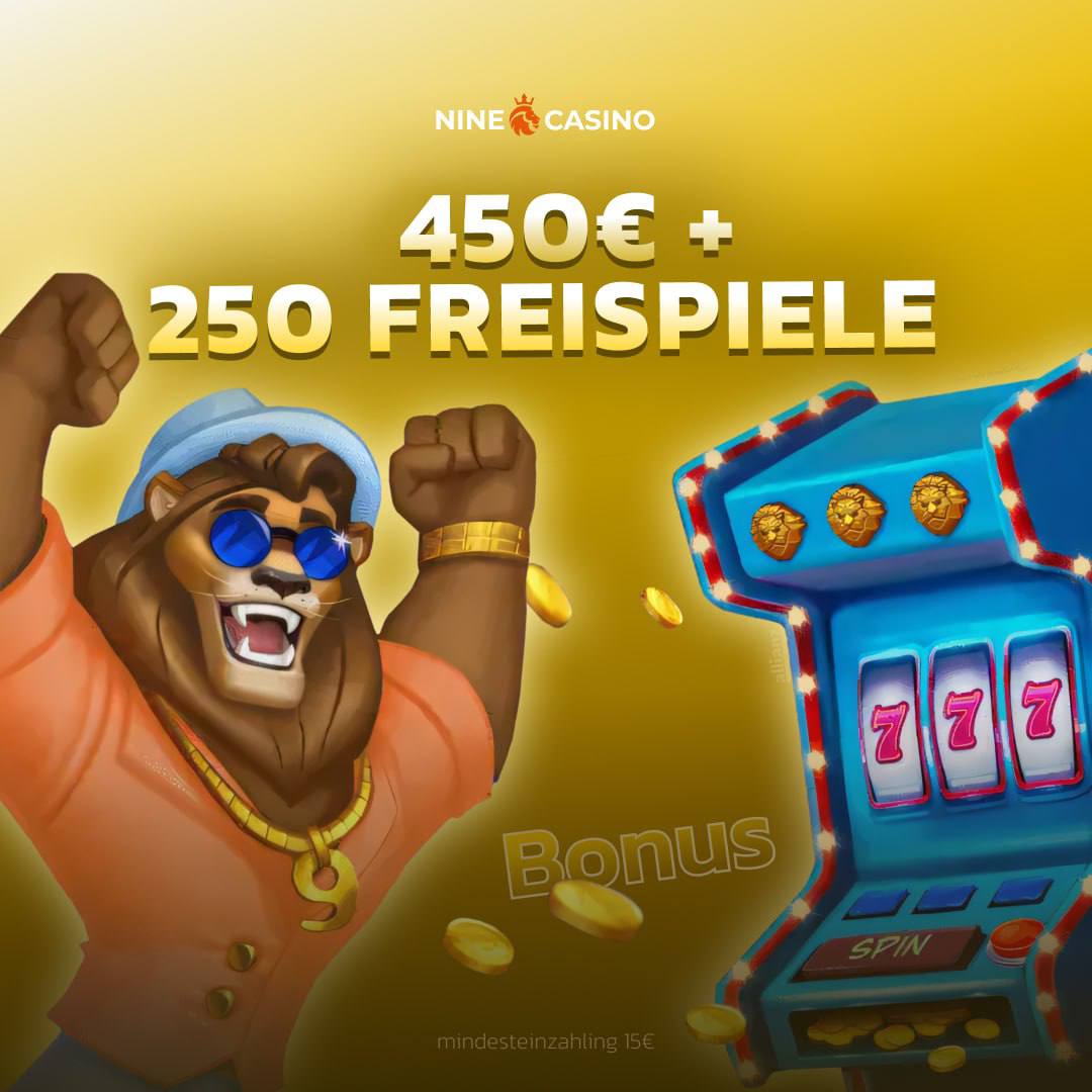 Schermata dell'interfaccia del casinò Nine su dispositivo mobile, che mostra la sezione dei bonus attivi.