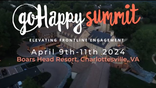 Excited for this summit to begin today! If your organization is passionate about elevating your frontline engagement, allow me to connect you with the GoHappy team!

#GoHappy #Elevate #Engage #Frontline #impactlives247 #Culture #EmployeeExperience
#EmployeeValueProposition