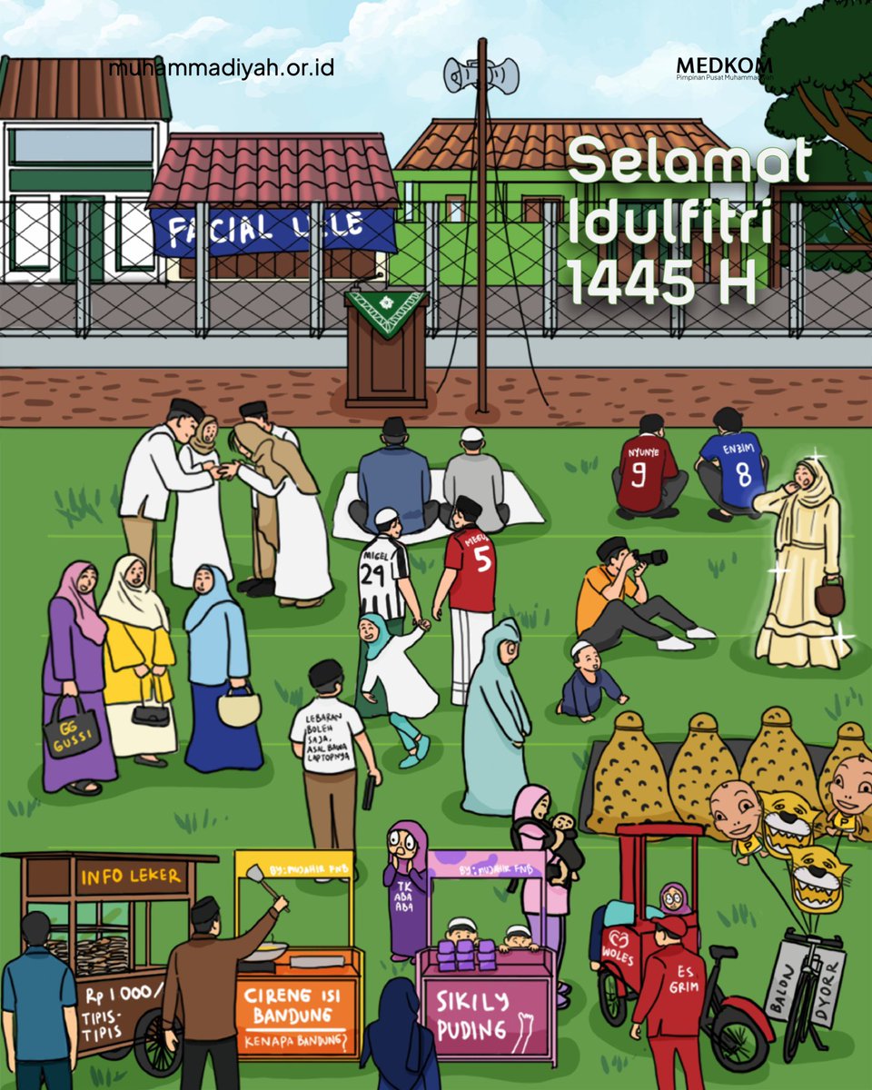 Selamat Idulfitri, 1 Syawal 1445 H 

Taqaballahu mina waminkum, taqabbal ya karim.

Setelah satu bulan berpuasa, datang hari kemenangan dan kembalilah kita pada kesucian. Mari kita jaga amal baik yang telah kita tanam selama sebulan lalu, sehingga konsisten di bulan-bulan