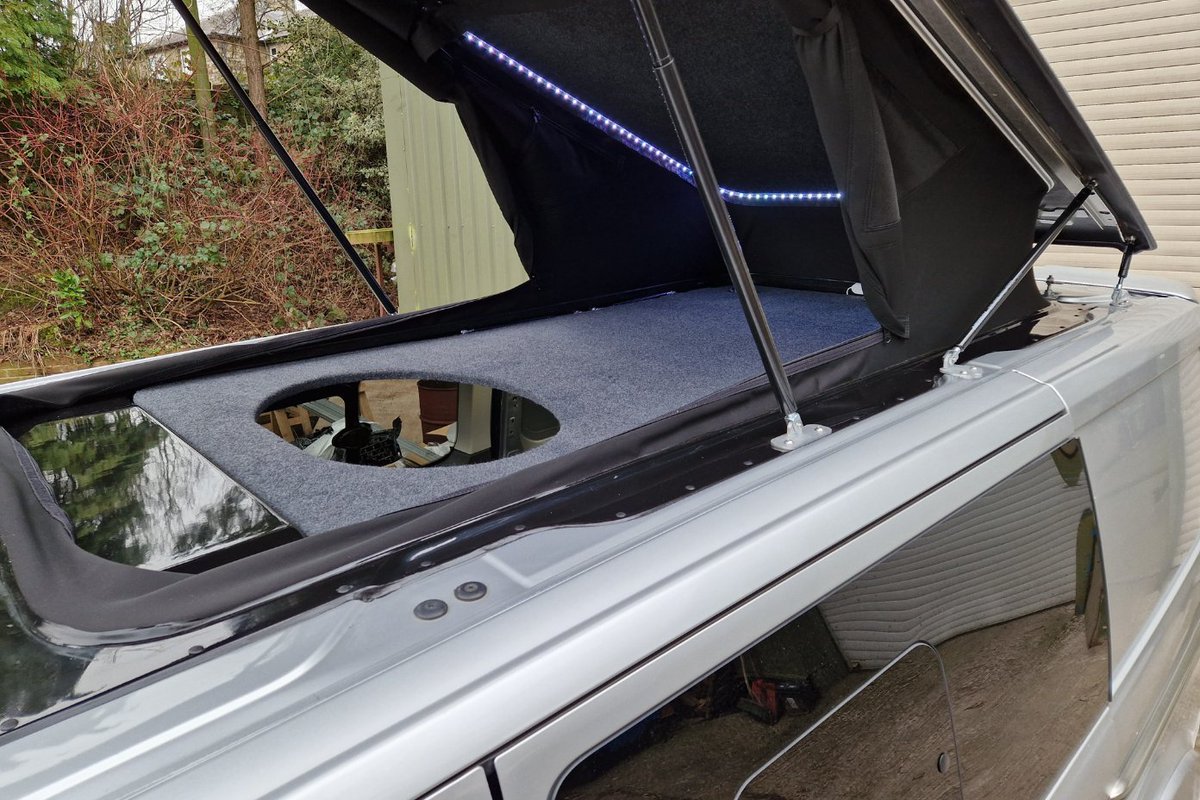 Cool access hatch to access the tent area, sits back in the recess when inside the tent, filling the hole in the bed board- simple
You can read about the patented stealthftc & super low profile B2 on our website vanandbus.co.uk
please feel free to get in touch 01625707401
