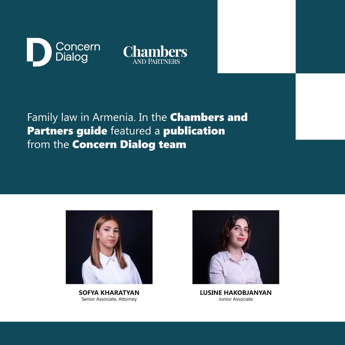 #Familylaw in Armenia. In the <a href="/ChambersGuides/">Chambers and Partners</a> guide featured a publication from the <a href="/ConcernDialog/">Concern Dialog</a> team.
➡️ bit.ly/49wmGie