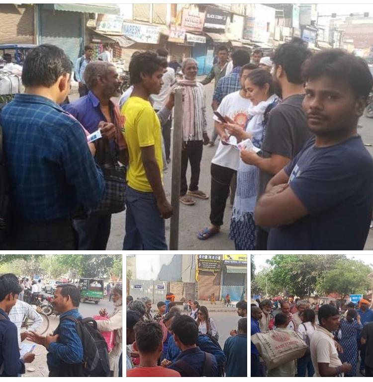 The dynamic team of AIPC Haryana, comprising Neeta Sharma, Praveen Johri, Sayan Sen, Alok Chandna, and Harmeet, passionately engaged with the public, spreading awareness about the Congress Guarantees. ...                     #HaathBadlegaHalaat #ProfessionalsForINDIA