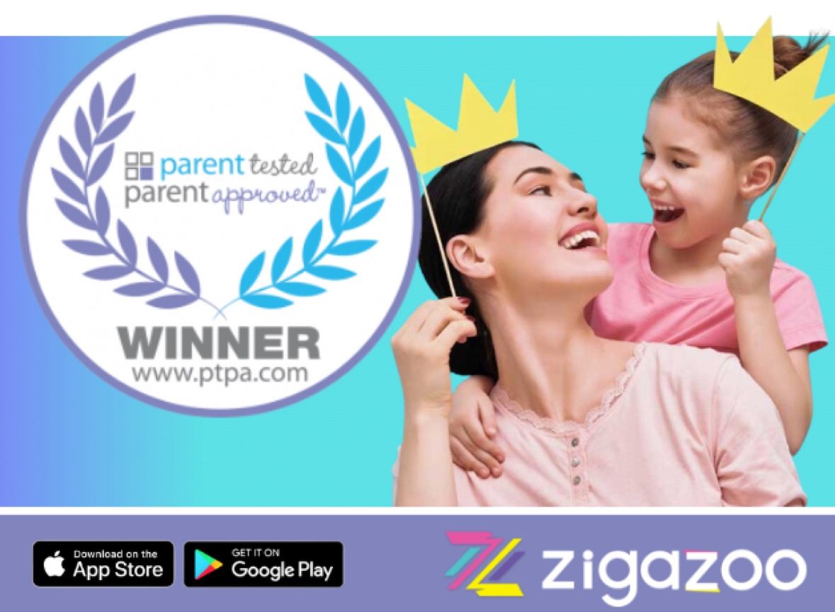 Congrats to @ZigazooApp for being awarded the Parent Tested Parent Approved seal of approval!