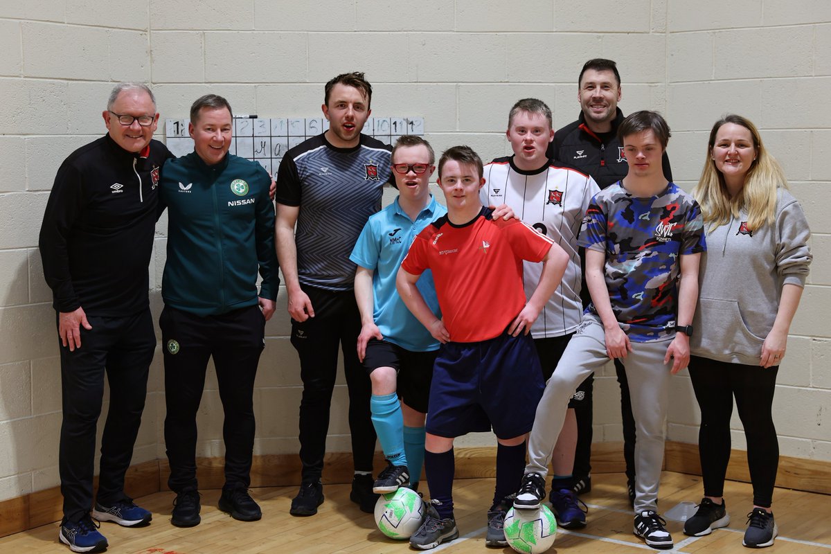 🏃🏻 Training for our new Dundalk FC Futsal team for players with Down Syndrome took place on Monday. 📅 If you are interested in playing for the team, the next session will take place on Monday, April 22nd between 4.30pm-5.30pm in the Redeemer Resource Centre. @ffa_fai ||…