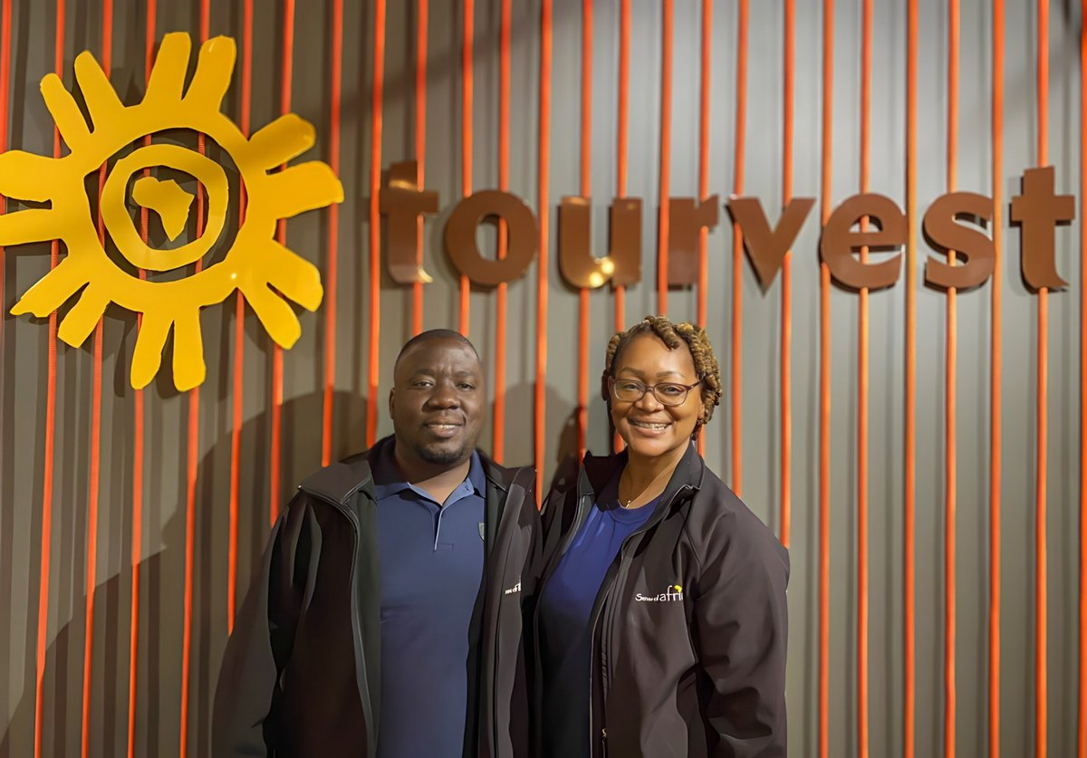 Guess who is here? Excited to welcome our colleagues from Sense of Africa, Botswana, Angela Masisi Makula, and Bojosi Sabure, to our SA office! Always a pleasure having them with us! #OneTourvest #TourvestDM #SenseOfAfricaBotswana #TeamCollaboration