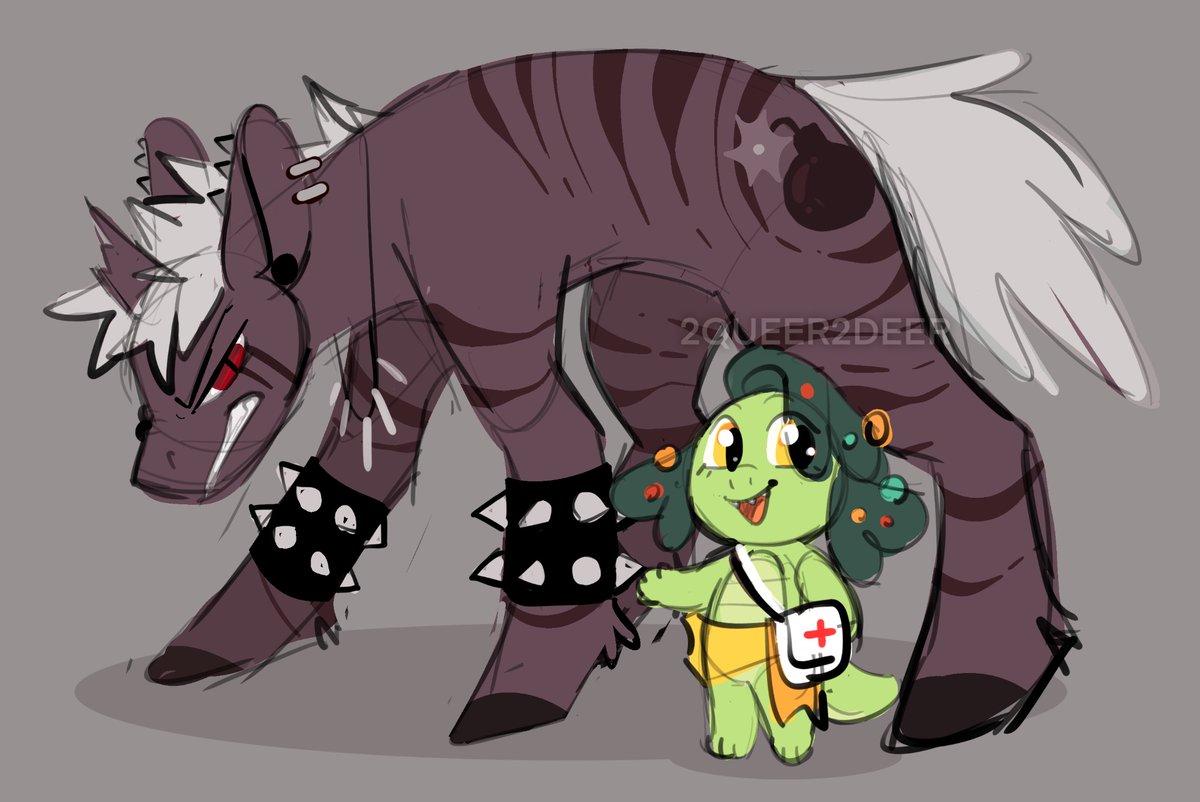 MLP doodles for some of my dnd characters >:)
Ignore that literally all my characters are green lmaooo
#MLP #digitalart #furry #originalcharacter