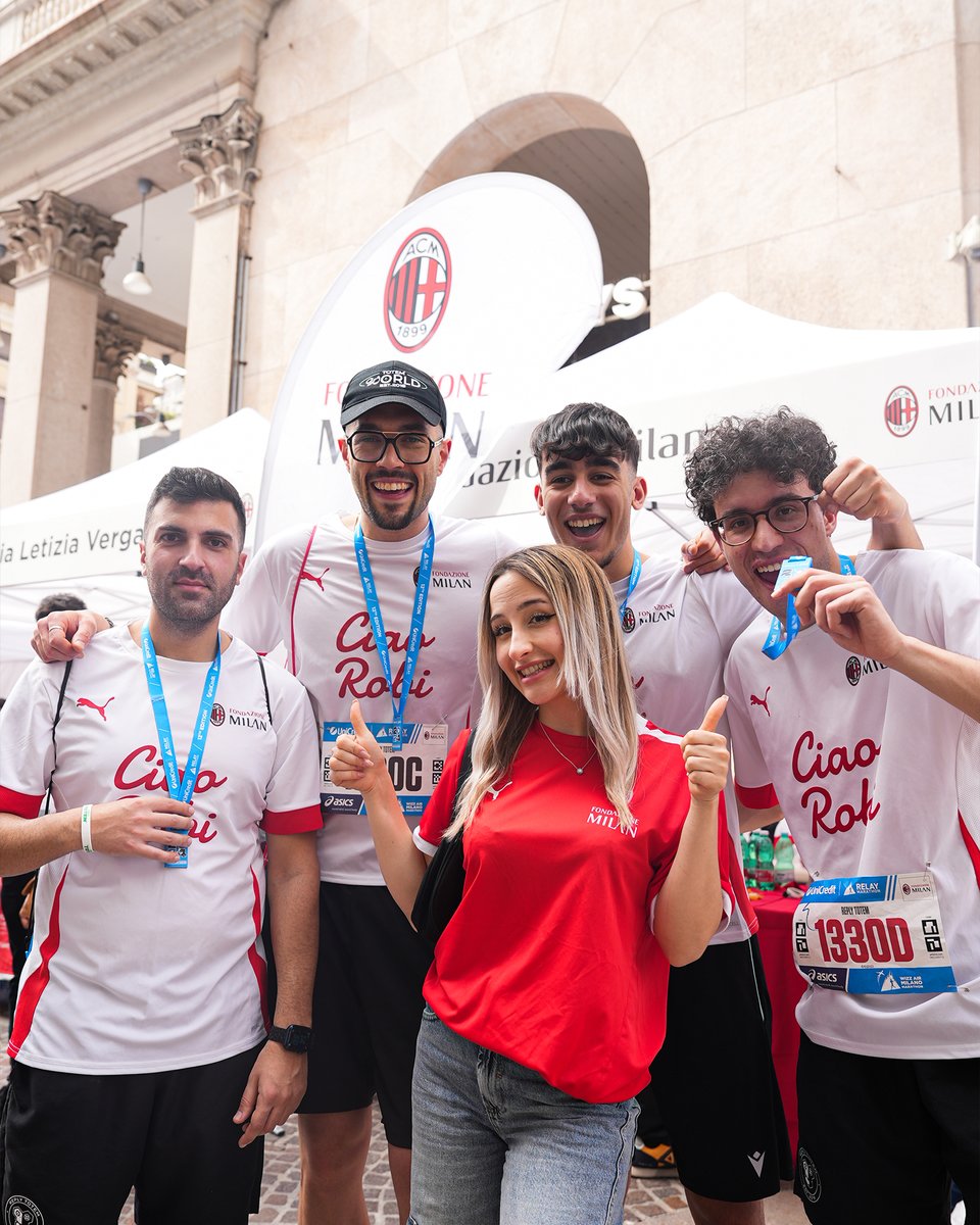 Next year we'll win it all 👍 Milano Marathon with Fondazione @acmilan for #SportForAll 📸