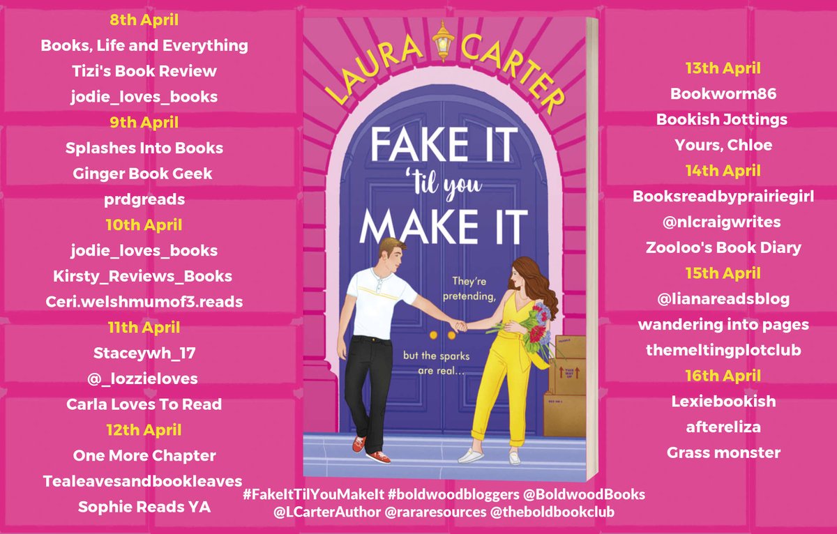 'Get ready for laugh-out-loud moments and fun' says @bicted about #FakeItTilYouMakeIt by @LCarterAuthor  splashesintobooks.wordpress.com/2024/04/09/fak… @BoldwoodBooks