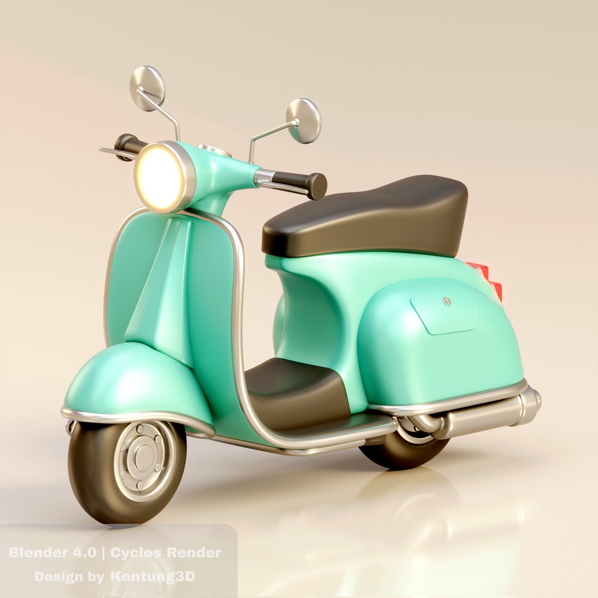 Kentung_3D's tweet photo. Vespa Motorcycle 🛵
Done in Blender With Cycles Render

#Portfolioday #3dmodeling #3d #blenderart #blender https://t.co/cVgOfZFVlg