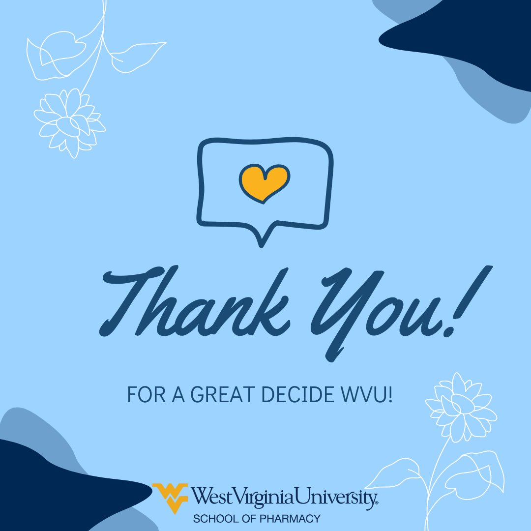 Thank you to everyone that attended our Decide WVU open house foe the School of Pharmacy! If you didn't have a chance to check us out, you can always schedule a personal tour. Link in our bio!