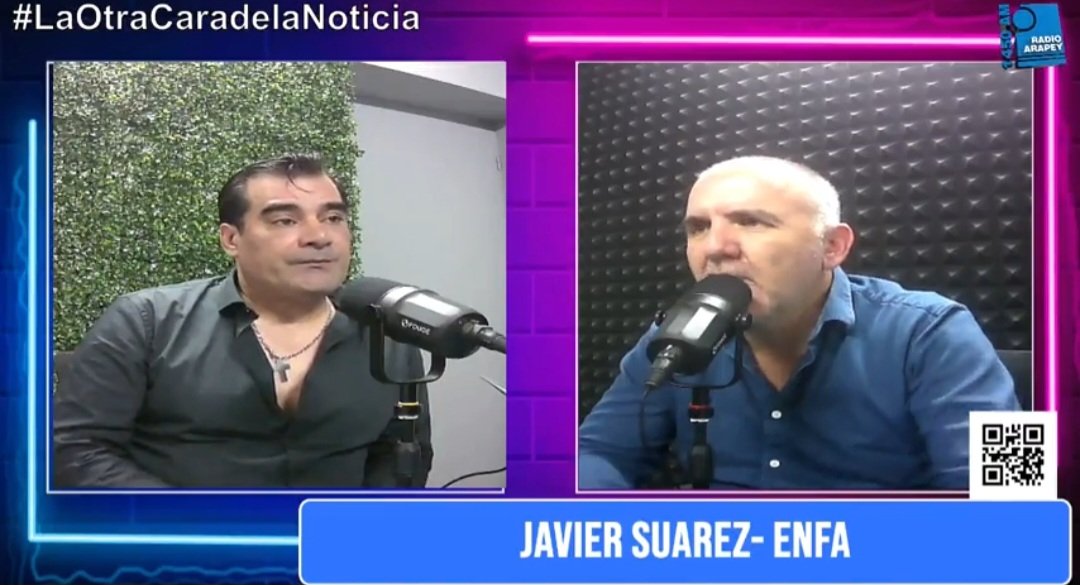 GiovanoniMartin's tweet photo. LA OTRA CARA DE LA NOTICIA. 
Radio Arapey de Salto.
Entrevista con Javier Suaréz.
ÉNFA Junto al Dr. A Lima. https://t.co/ONbiOLw0R5