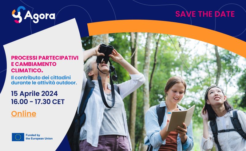 Hai mai pensato che tu puoi fare la differenza con il #cambiamentoclimatico? 🌍📢 Il 15 aprile ore 16 partecipa al #webinar di @AgoraAdaptation su 'Processi partecipativi e cambiamento climatico. Il contributo dei #cittadini durante le attività outdoor'! ℹ️adaptationagora.eu/1st-agora-webi…