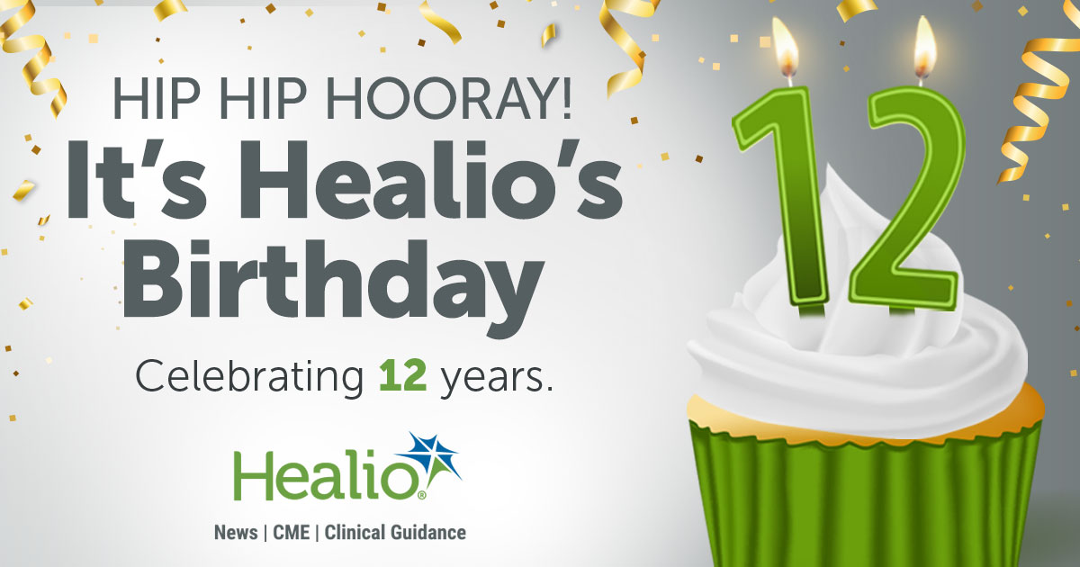 Yay! It’s our birthday! 🎂 But today, we are celebrating YOU! Thanks for being a loyal Healio user. Let’s party with the latest news, clinical resources, and CME activities. 🎉