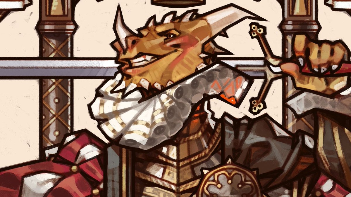 SquiddrzA's tweet image. Hello #PortfolioDay!

I&apos;m squid, and I paint vintage and fantasy anthro characters!