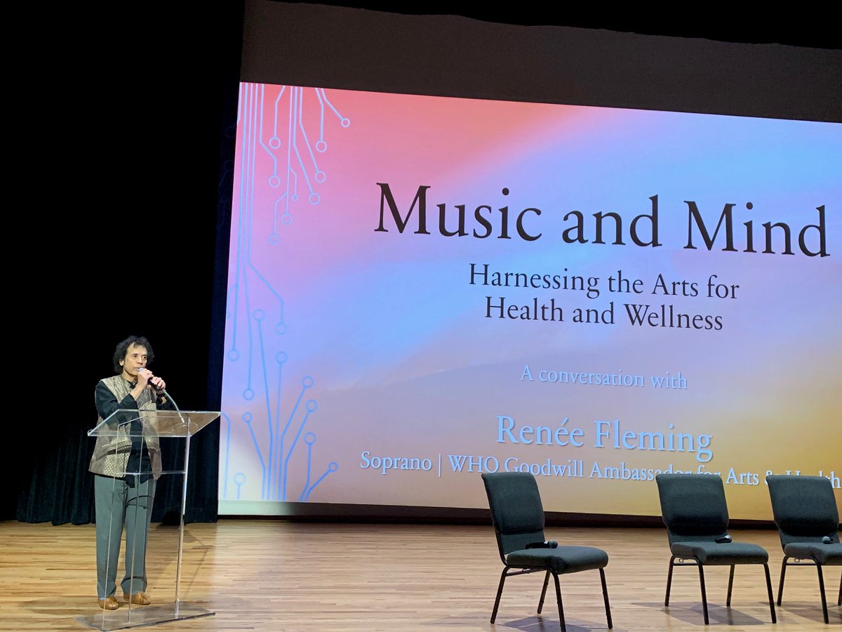 Thank you @SavMusicFest and @ReneeFleming for having me as a guest speaker at the Music and Mind event. Had a blast with @ZakirHtabla and Jamey Espina discussing music for #resilient brains and in #Alzheimers. Check out the pictures. @MayoClinic @MayoClinicNeuro