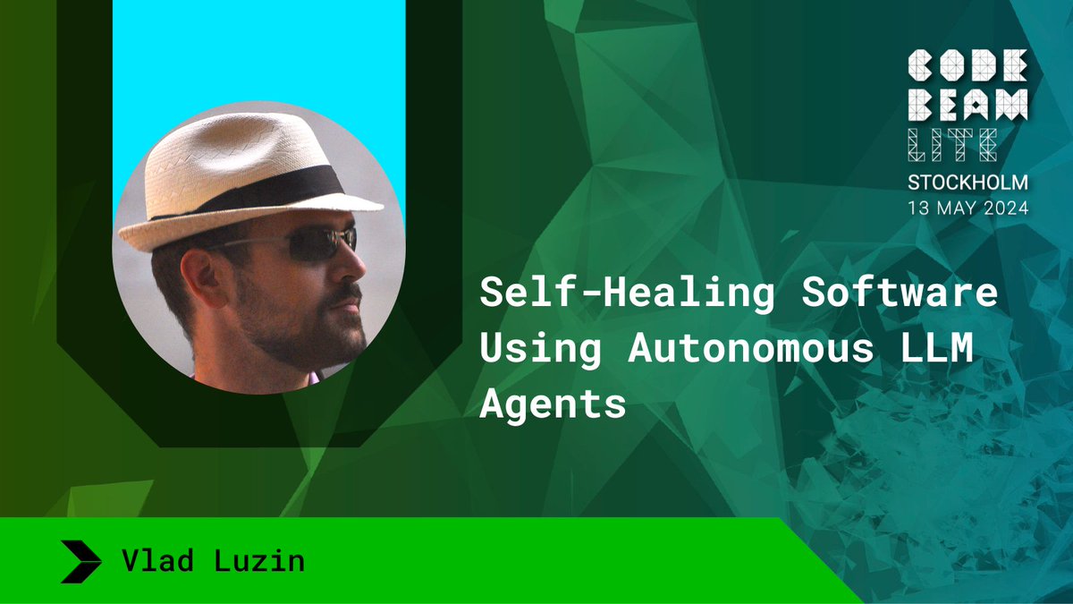 Get a glimpse into the future of self-healing code with @vluzin 🙌 This talk will explore the challenges and potential of developing a robust, fault-tolerant software platform capable of autonomous error correction via hot code reloading. Join us in Stockholm:…
