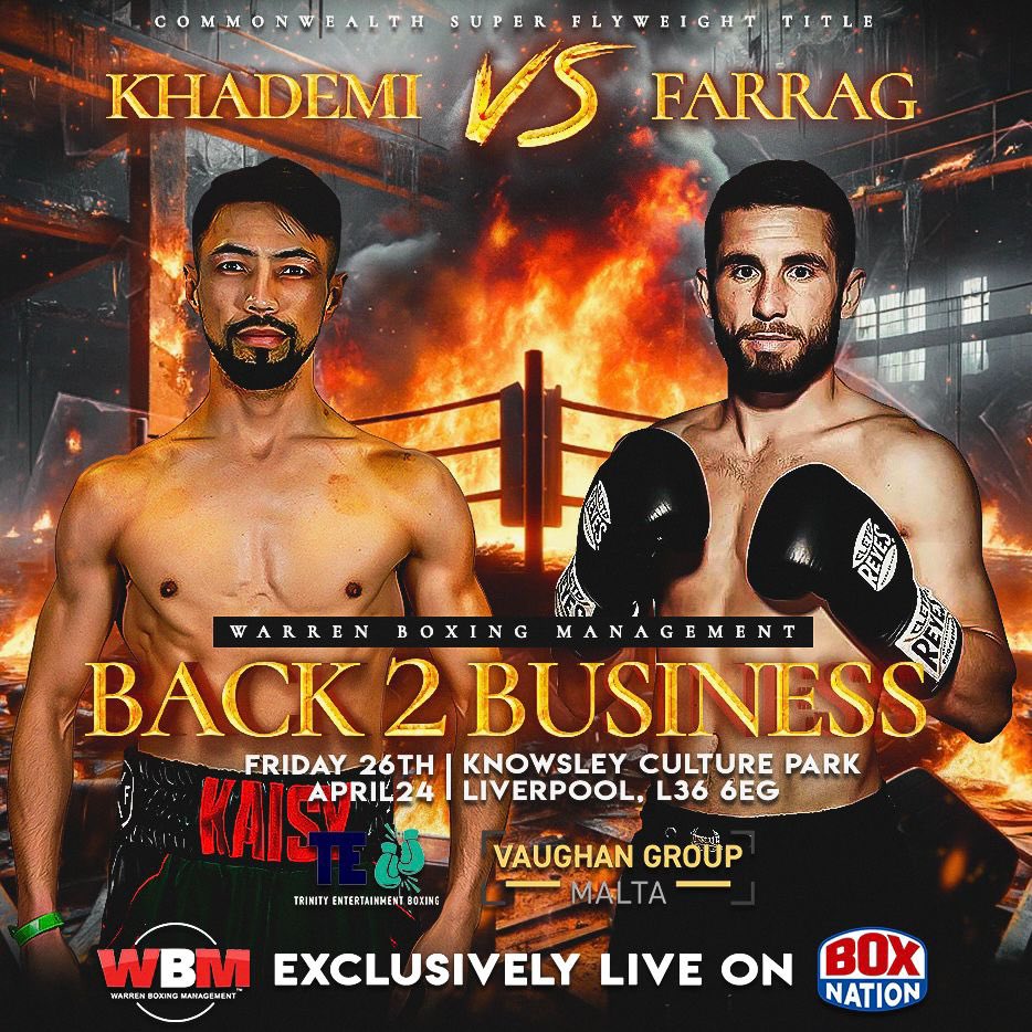 alfieRwarren's tweet photo. Championship Boxing returns to @BoxNation_TV 

April 26th at Knowsley Culture Park, Liverpool https://t.co/mjs6z2D5Lp