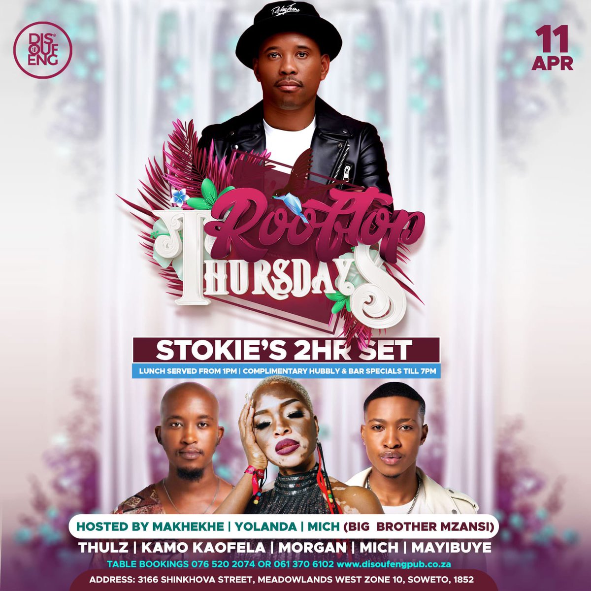 phumitsa73's tweet image. Makhona zonke!

MICH THE HOST
MICH X ROOFTOP
#MichMazibuko
#Michigans