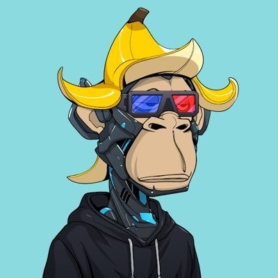 dethereum3_eth's tweet photo. 🐵🍌👾 Take a look at this cool cyber monkey! Her banana-shaped cap on her head is just a fun and stylish accent in a cyberpunk world! 🌟🕶️ https://t.co/DsqSmLKzao