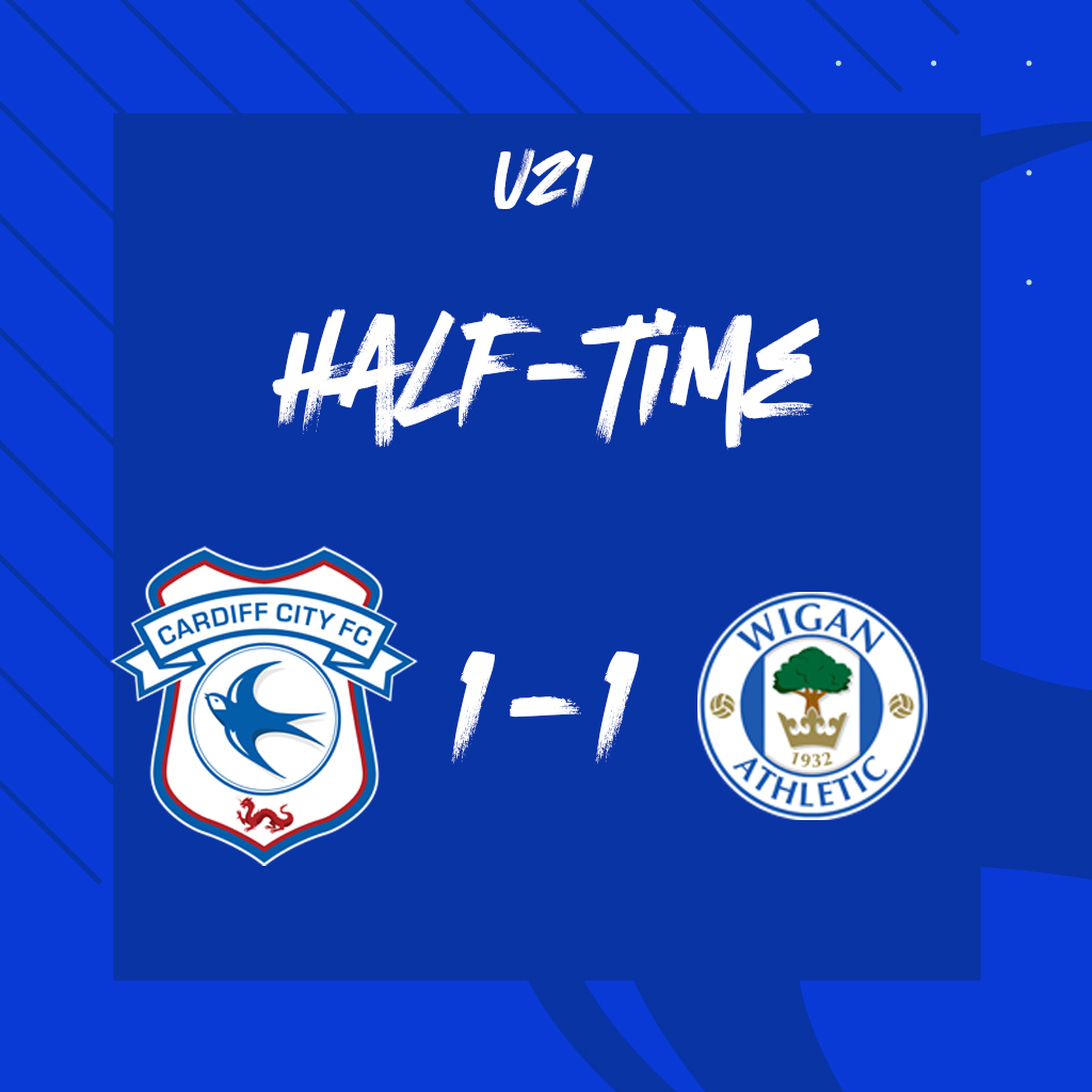 U21 | We're level at the break against the Latics! 📺 Watch the second half live with @CardiffCityTV ➡️ bit.ly/4atb1lr #CityAsOne