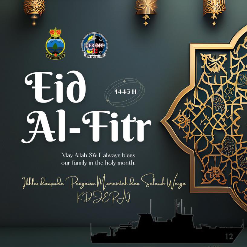 Ramadhan telah kita tinggalkan, kini menjelma Syawal yang mulia. Aidilfitri berbahang gembira, di sambut dgn rasa suka. Selamat Hari Raya Aidilfitri, Maaf Zahir dan Batin.

Tulus Ikhlas dari PM dan seluruh Warga KD JERAI

“JEREMY VICTORY”