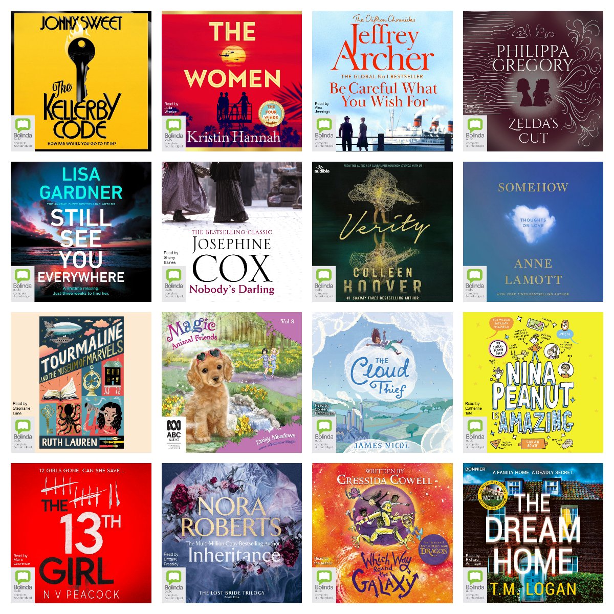 Step into #springtime and be swept away by these sensational #Bolinda audio titles available from @BorrowBox