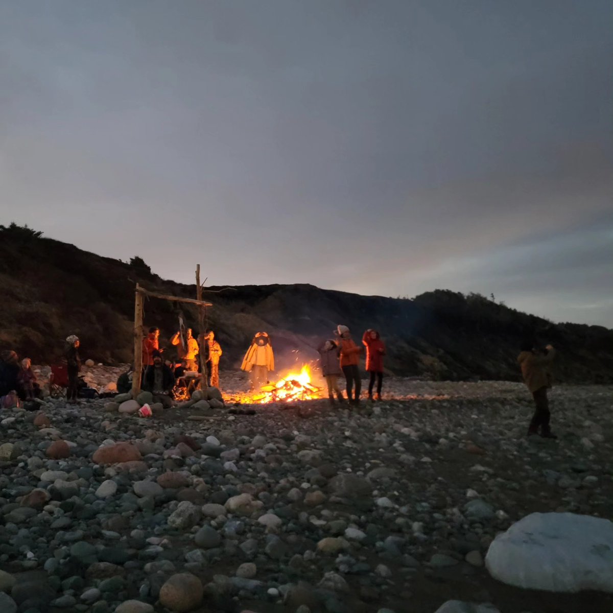 Had a great experience watching the solar eclipse with family and friends on the beach in Kippens, Bay St. George, #Newfoundland 🌗 Would love to know where others watched from and what it was like 🕶️ #SolarEclipse2024