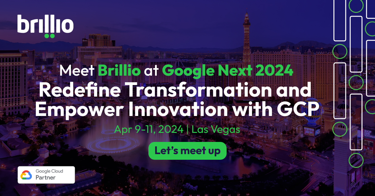 Join us at #GoogleNext2024 and discover how Brillio, a trusted Google partner, is redefining digital transformation with tailor-made cloud-native solutions for tomorrow's businesses. Connect with our experts at the conference. bit.ly/4cLyjo9 #GooglePartner