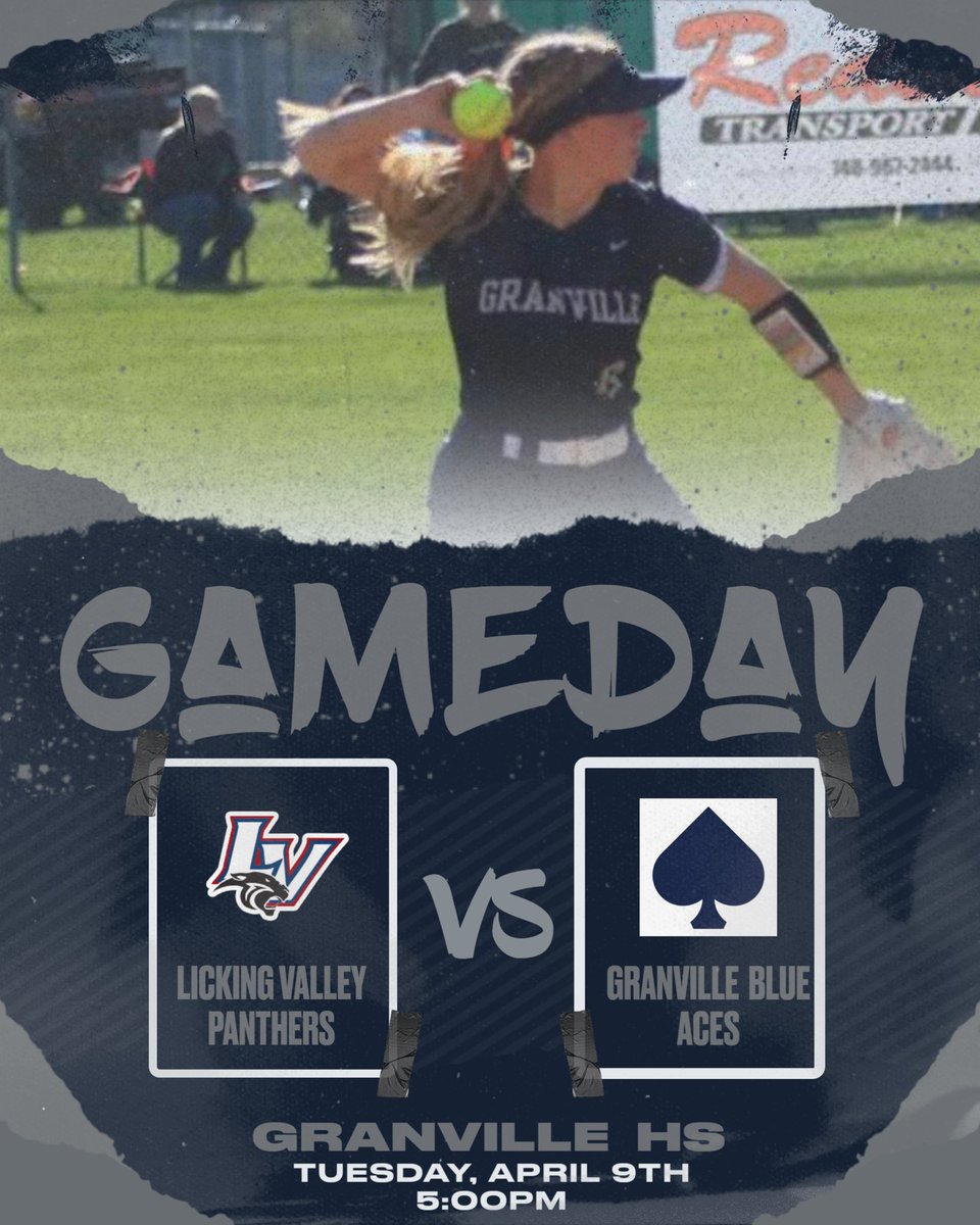 Today starts a busy week of softball. Come catch the team in action today @ home 5pm vs Licking Valley. This is a big LCL battle so come support the Blue Aces. Watch them compete! #D2BG #LOL