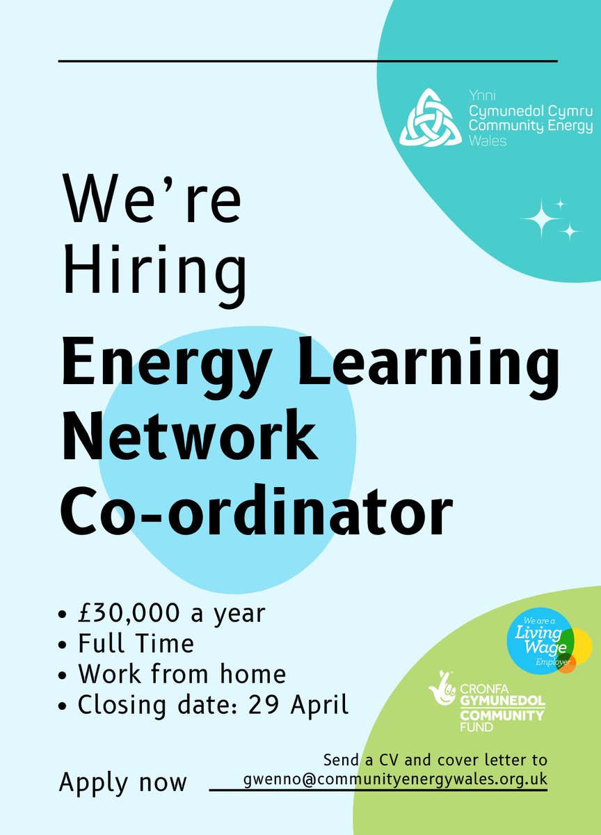 JOB…JOB…JOB… ⚡️⚡️⚡️⚡️⚡️⚡️⚡️⚡️ Community Energy Wales ⚡️⚡️⚡️⚡️⚡️⚡️⚡️⚡️