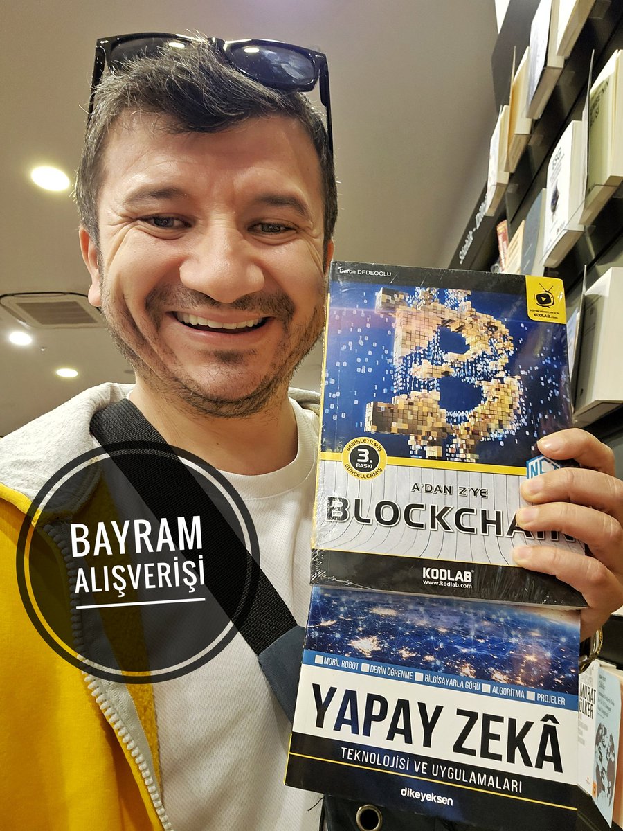 Bayram alışverişimi tamamladım. Bayramda da kitap aldığım için arkadaş ortamında dışlandığım doğrudur. 😉🥲😀 #kitapokumakgüzeldir #kitap #yapayzeka #ai #blockchaintechnology #blockchain #teknoloji #egitim #bilişselodaklıeğitim #kitaptavsiyesi #KitapÖnerileri #kitapkurdu