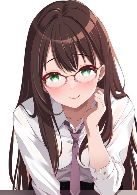 メガネのお姉さん描きます💞
 #絵柄が好みっていう人にフォローされたい 