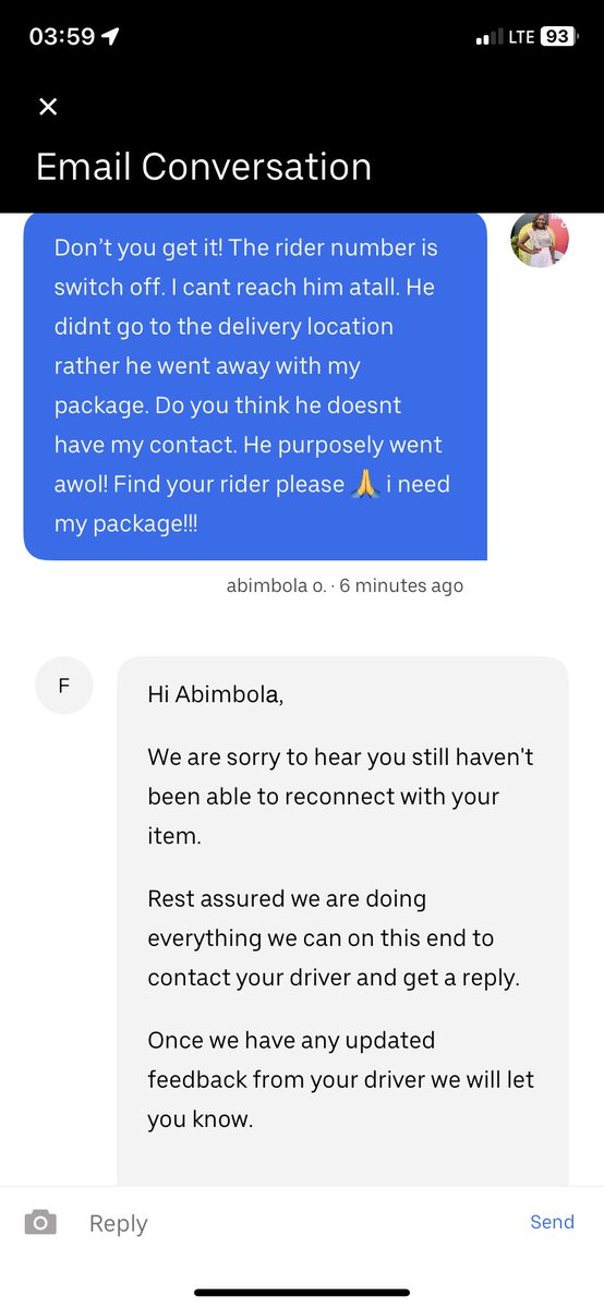 qwinbhe123's tweet photo. Let's assume this was the case since Sunday, @UberNigeria has done nothing to be of help

This was their excuse below👇 https://t.co/fq9F9bz3R6
