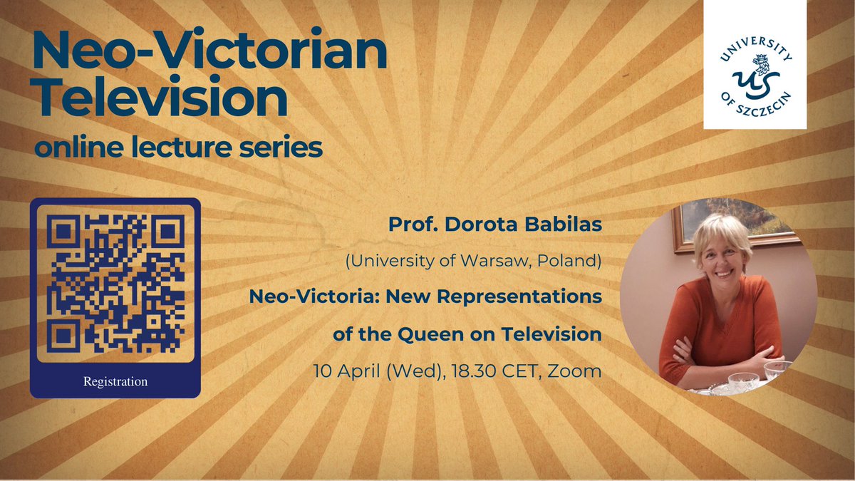 dr_braid's tweet photo. #NeoVicTV There's still time to register for prof. Dorota Babilas's lecture "Neo-Victoria: New Representations of the Queen on Television": 10 April, 6.30 pm CET, Zoom. Registration link: https://t.co/3Uhi5TWBy5 https://t.co/TNMRep5Euk